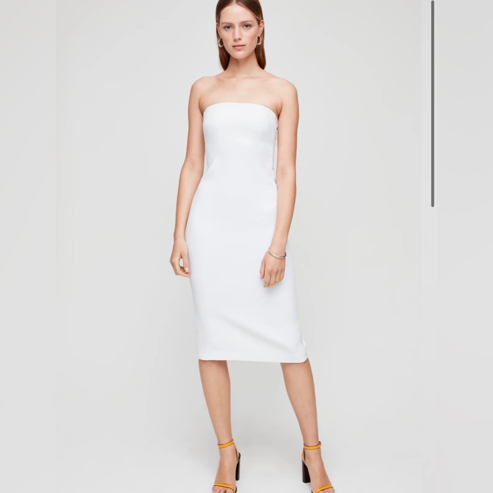 ARITZIA white strapless dress